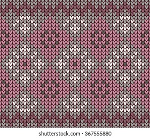 Knitted seamless pattern.