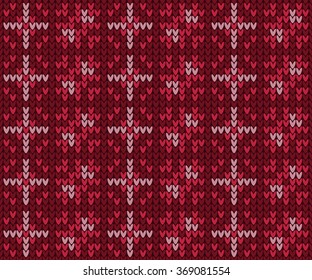 Knitted seamless pattern.