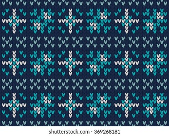 Knitted seamless pattern.