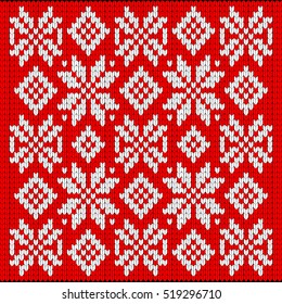 Knitted seamless pattern, abstract
