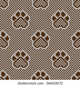 Almohadillas de animal de punto sin patrón