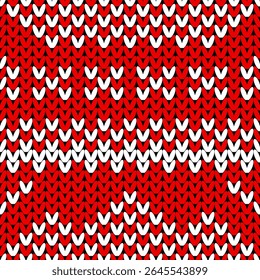 Knitted Seamless Pattern Background. Knit Texture for Design New Year Card, Christmas Invitation, family Winter Holiday Party, Vacation Travel Ski Resort Advertising Wallpaper Print.