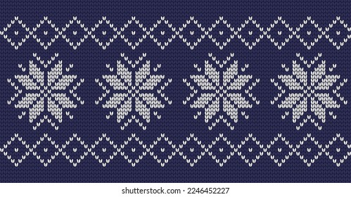 Knitted seamless pattern background, vector illustration