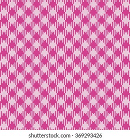 Knitted seamless pattern check Vichy