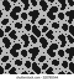 knitted seamless pattern dalmatian