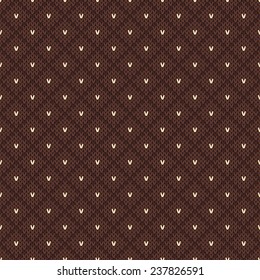 Knitted seamless pattern in Fair Isle style