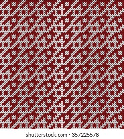 Knitted seamless pattern goose pads
