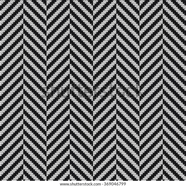 Knitted seamless pattern\
herringbone