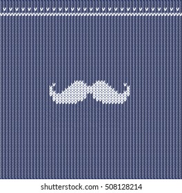 Knitted seamless pattern. Hipster background. Woolen cloth.Vector illustration.