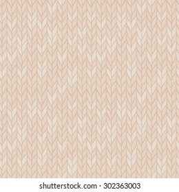 Knitted seamless pattern. Natural warm knitted fabric. Eps, added to swatches.