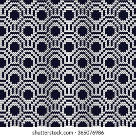 Knitted seamless pattern scales