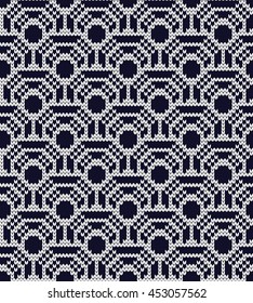 Knitted seamless pattern scales