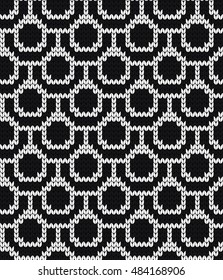 Knitted seamless pattern scales