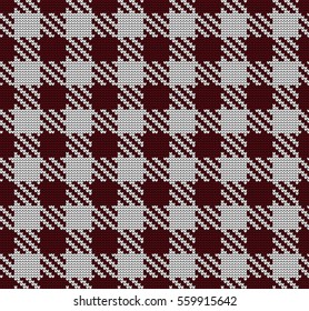 Knitted seamless pattern Shepherds Check