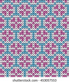 Knitted seamless pattern small,flowers
