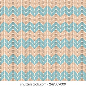Knitted seamless pattern with stripes