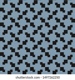 knitted seamless pattern, sweater or plaid design