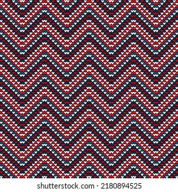 Knitted seamless pattern. Winter jumper background. Melange woolen knitwear northern repeat ornament. Pastel tradition vector textile. Winter season scandinavian xmas repeat pattern. Norwegian knit.