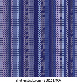 Knitted seamless pattern. Winter jumper background. Melange woolen knitwear northern repeat ornament. Pastel tradition vector textile. Winter season scandinavian xmas repeat pattern. Norwegian knit.