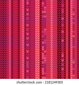 Patrón sin fisuras de punto. Fondo de puente de invierno. Ornamento de repetición del norte de lana de lana de melange. Vector de tradición Pastel textil. Patrón de repetición de navidades escandinavas de la temporada de invierno. Cuchillo noruego.