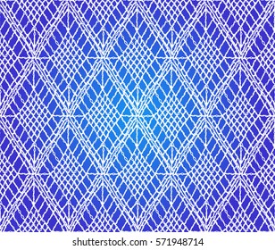 Knitted seamless patterns. Crochet mesh. Knitting or woven macrame in the bohemian style. Oriental motifs.