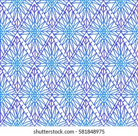 Knitted seamless patterns. Crochet mesh. Knitting or woven macrame in the bohemian style. Oriental motifs