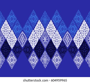 Knitted seamless patterns. Crochet mesh. Knitting or woven macrame in the bohemian style. Oriental motifs.