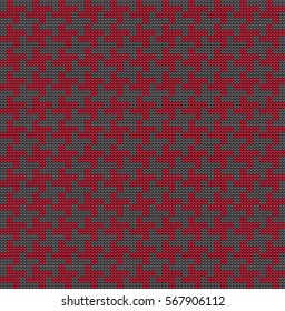 Knitted seamless patterns crow's feet