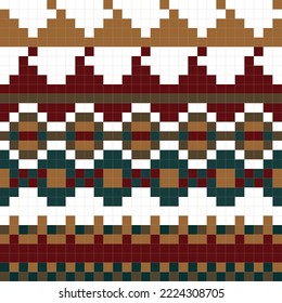 knitted squares digital design. Pattern background for texture, fabric, clothing, wraping, carpet, pattern. Abstract, vector, illustration