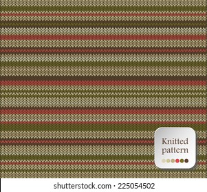 Knitted striped background