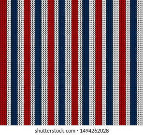 knitted striped sweater vector pattern
