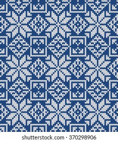 Knitted Sweater Design. Seamless Knitting Pattern