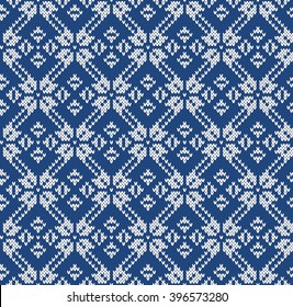 Knitted Sweater Design. Seamless Knitting Pattern