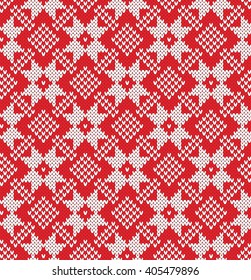 Knitted Sweater Design. Seamless Knitting Pattern