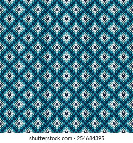 Knitted Sweater Design. Seamless Pattern