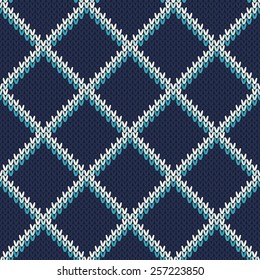 Knitted Sweater Design. Seamless Pattern