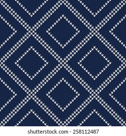 Knitted Sweater Design. Seamless Pattern