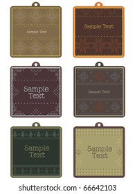 knitted tags