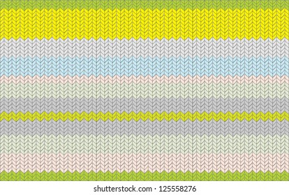 knitted texture, pattern, with a horizontal stripe, different gentle color