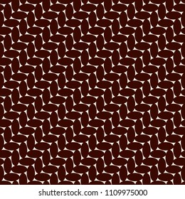 Knitted texture. Seamless surface pattern with abstract ears of wheat. Diagonal braids motif. Repeated mini ovals wallpaper. Simple minimalist geometric background. Vector digital paper, textile print