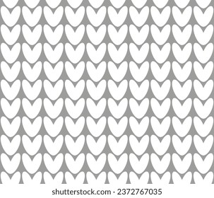Knitted texture. Seamless vector pattern. Knitting. Simple background. For easy and simple repainting.
