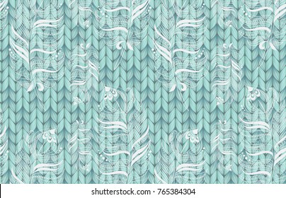 Knitted texture. Winter beautiful background