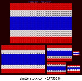 Knitted THAILAND flag