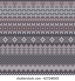 knitted varicolored seamless pattern