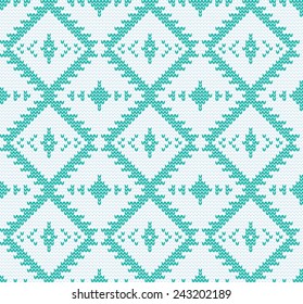 Knitted vector aztec seamless background. Can be used for web pages, identity style, printing, invitations, banners, cards.