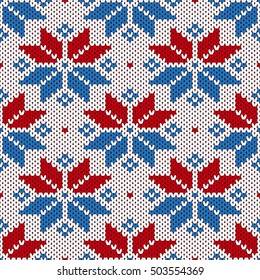 Knitted vector pattern