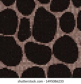 knitted vector pattern leather wild animals