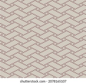 Knitted vector pattern, stripes, lines. Seamless vector background.