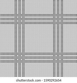 Knitted vector seamless decorative checkered pattern