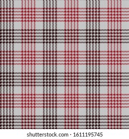 Knitted vector seamless decorative checkered pattern